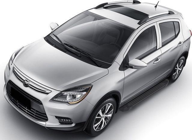 Пороги алюминиевые Rival Black для Lifan X50 2015-2026. Артикул F173ALB.3303.1