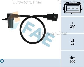 Датчик положения коленвала FAE для Fiat Palio I 1996-2002. Артикул 79053
