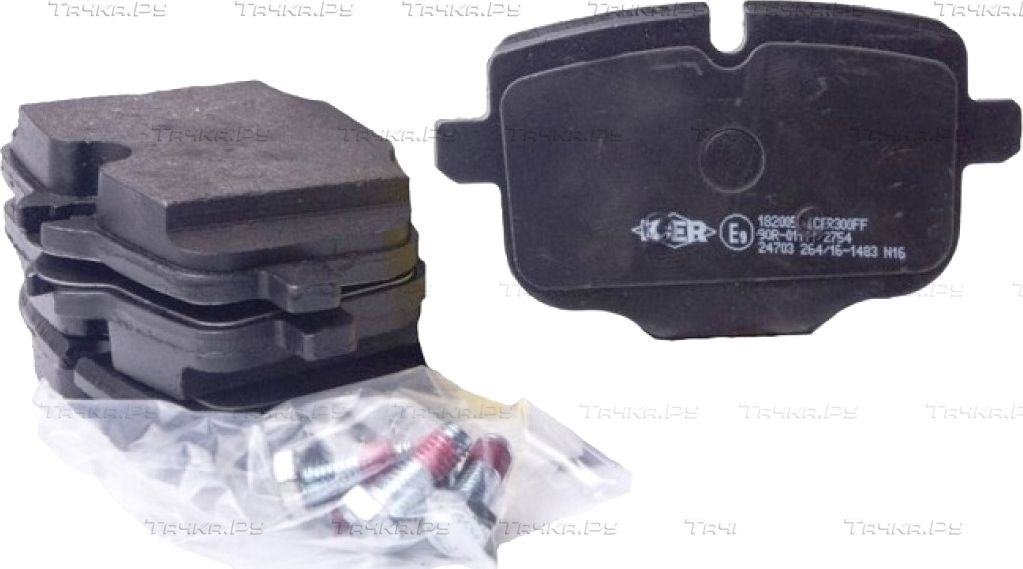Тормозные колодки Icer задние для Alpina XD3 G01 2018-2026. Артикул 182005