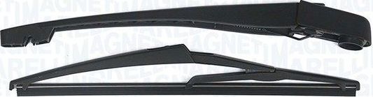 Поводок (рычаг) и щетка стеклоочистителя (дворника) Magneti Marelli. Артикул 000723180235