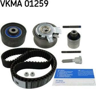Ремень ГРМ с роликами (комплект) SKF для Skoda Superb II 2009-2015. Артикул VKMA 01259