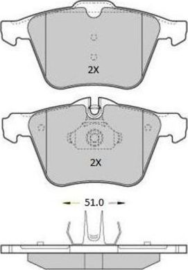 Тормозные колодки Fremax. Артикул FBP-1811