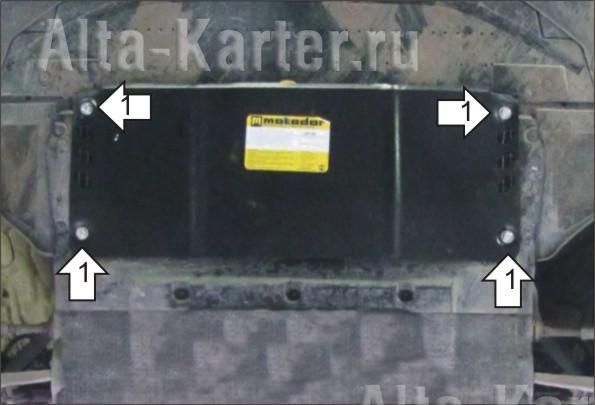 Защита Мотодор для двигателя Audi A6 C7 седан 2011-2018. Артикул 60101