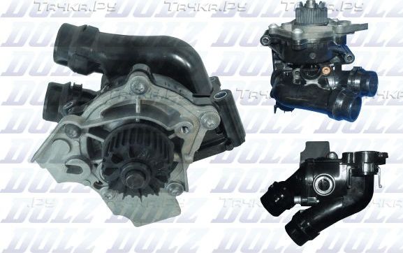 Помпа (водяной насос) Dolz для Skoda Octavia A5 2005-2013. Артикул A232