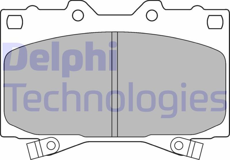 Тормозные колодки Delphi (Low-Metallic). Артикул LP1308