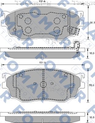 Тормозные колодки Fomar. Артикул FO 903381