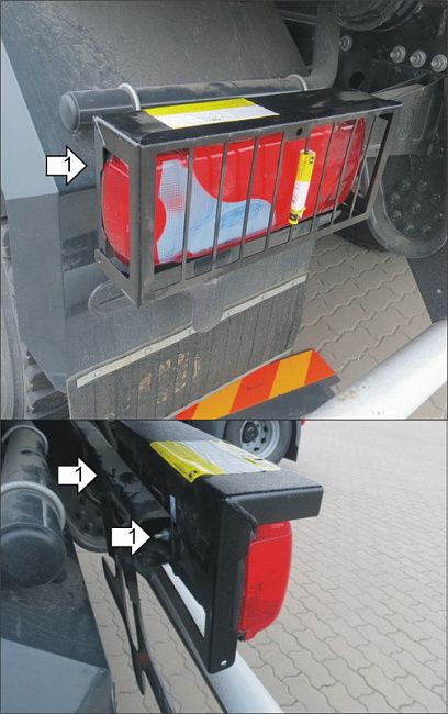 Защита усиленная Мотодор для осветительных приборов MAN TGS шасси 2007-2026. Артикул 24811