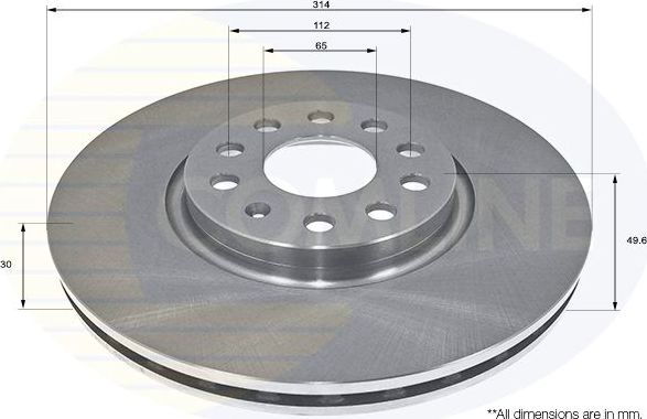 Тормозной диск Comline Comline. Артикул ADC2601V