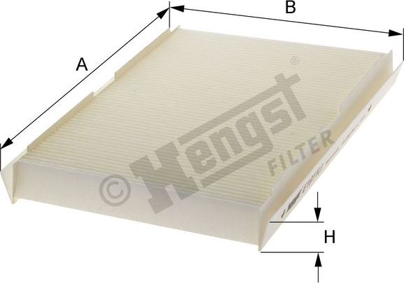 Салонный фильтр Hengst. Артикул E1911LI