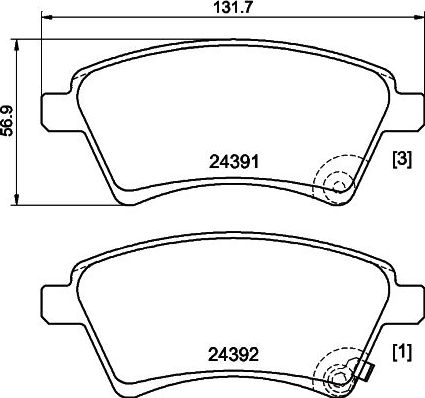 Тормозные колодки Nisshinbo. Артикул NP9017