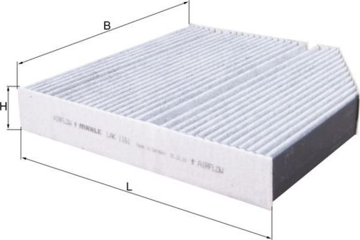 Салонный фильтр Mahle-Knecht. Артикул LAK 1161