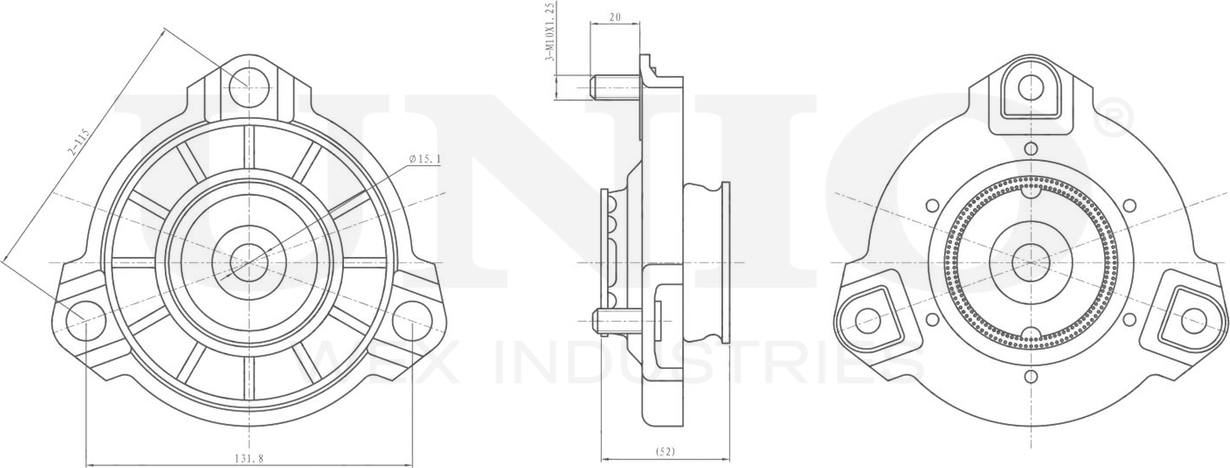 Опора амортизационной стойки (Unio). Артикул RMP-13063