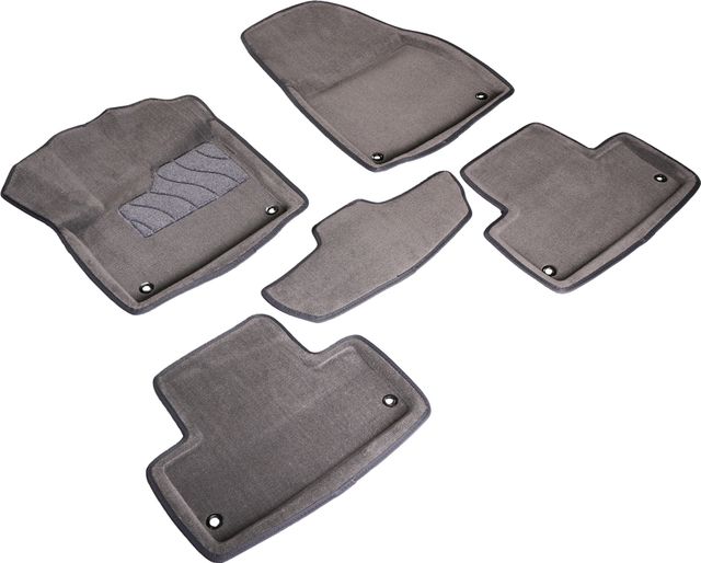 Коврики Seintex 3D ворсовые для салона Land Rover Range Rover Evoque 2011-2017 Серые. Артикул 98783