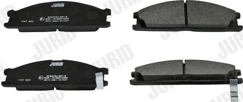 Тормозные колодки Jurid. Артикул 572373J
