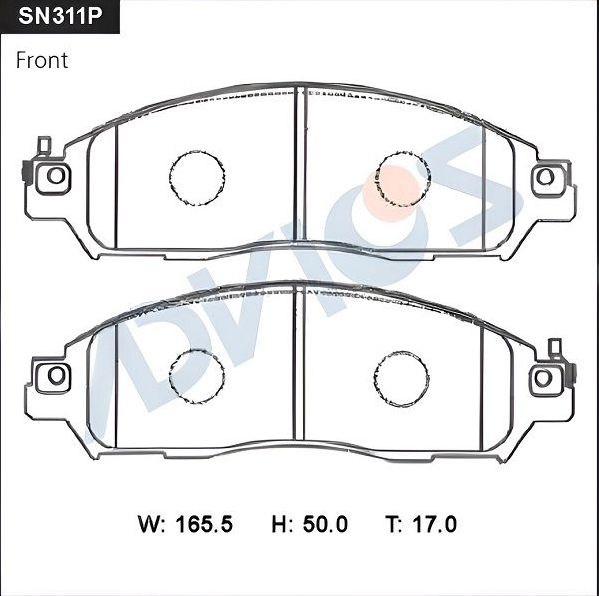 Тормозные колодки Advics. Артикул SN311P
