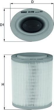 Воздушный фильтр Mahle для Alfa Romeo 159 2005-2012. Артикул LX 2790