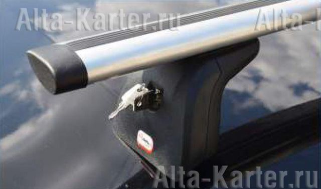 Багажник на крышу Amos Beta на штатные места для Citroen C6 лифтбек 5-дв. 2005-2012 (Aero-Alfa дуги). Артикул beta-b-107-a1.2