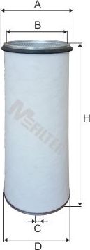 Воздушный фильтр MFilter. Артикул A 1600