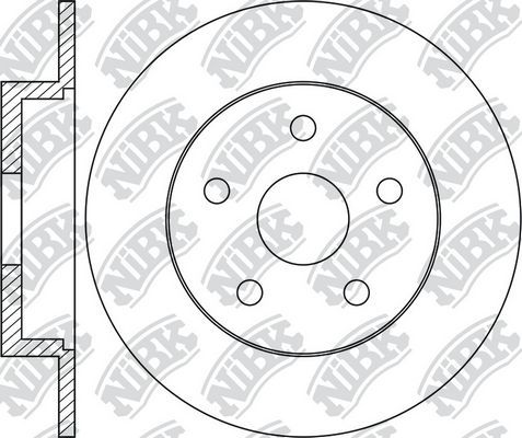 Тормозной диск NiBK. Артикул RN1758