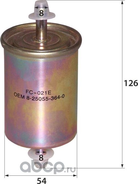 FC-021E 8-25055-364-0 (фильтр топливный) (RB-Exide). Артикул FC021E