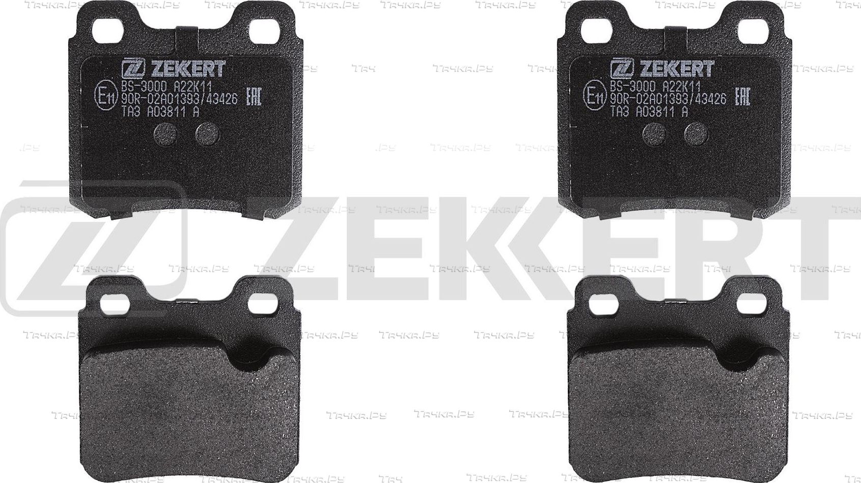 Тормозные колодки Zekkert задние для Opel Calibra 1989-1997. Артикул BS-3000