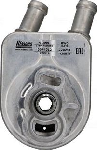 Радиатор масляный (маслоохладитель) для двигателя Nissens (алюминий) для Ford Puma II 2019-2026. Артикул 91499