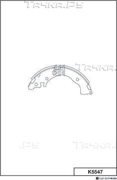 Тормозные колодки MK Kashiyama. Артикул K5547