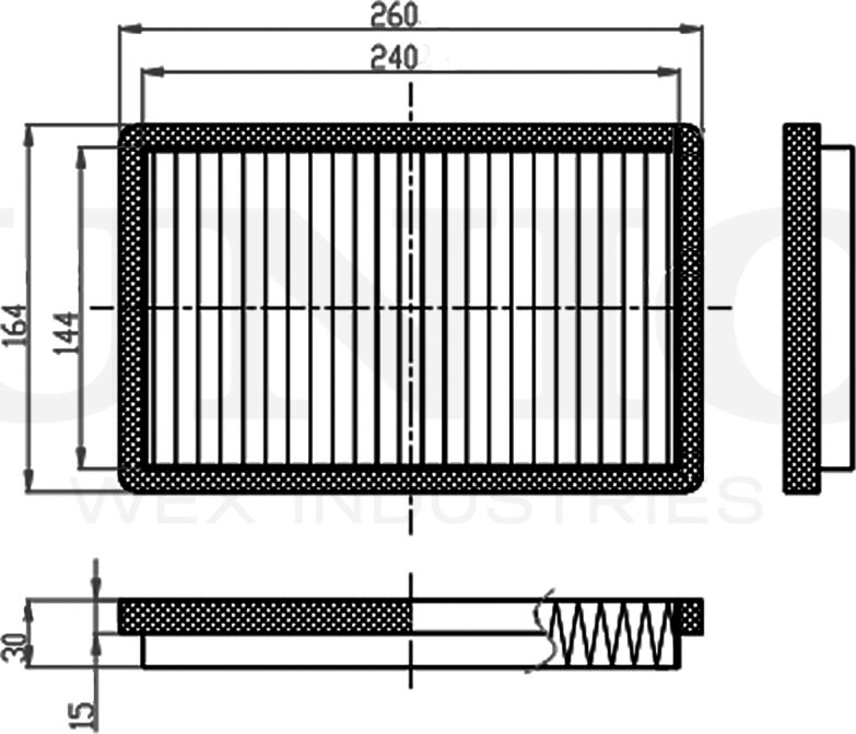 Фильтр салона (Unio). Артикул FLT-40031C