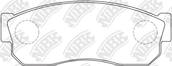 Тормозные колодки NiBK. Артикул PN2080