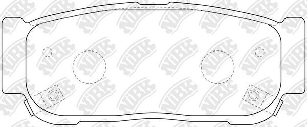 Тормозные колодки NiBK. Артикул PN0797