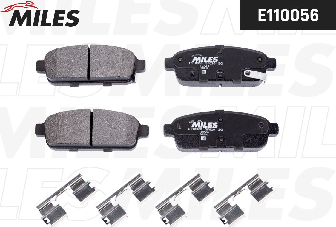 Тормозные колодки Miles (Semi-Metallic). Артикул E110056