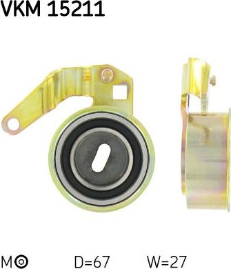 Натяжной ролик (натяжитель) ремня ГРМ SKF. Артикул VKM 15211