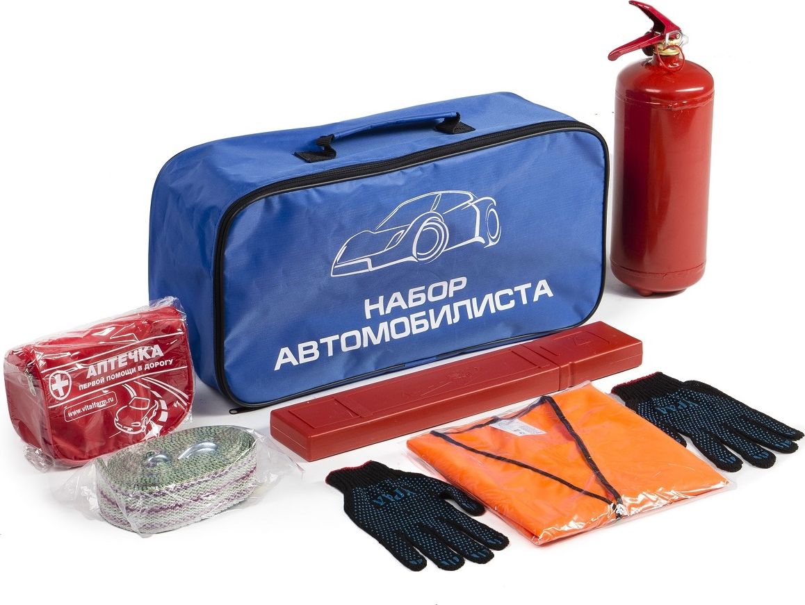 Набор автомобилиста AutoFlex «Базовый» (вкл. трос с 2-мя крюками, жилет). Артикул NA.001.5