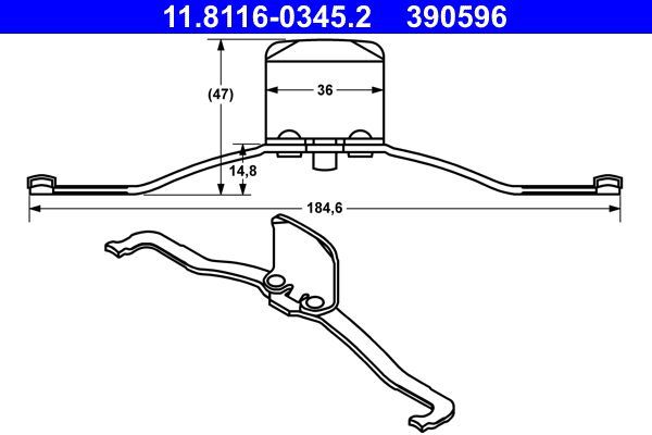 Пружины тормозного суппорта для FORD FOCUS (ФОРД ФОКУС)