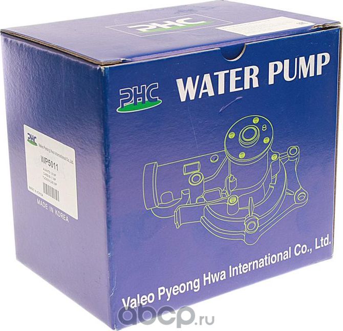 Насос водяной HYUNDAI Elantra (96-) (1.6/1.8/2.0) VALEO PHC. Артикул WP5011