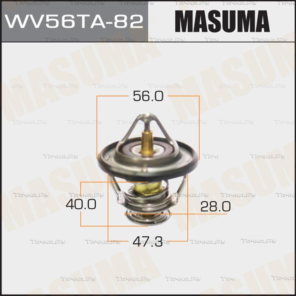 Термостат Masuma для Toyota Corolla Verso I 2002-2009. Артикул WV56TA-82