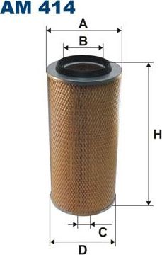 Воздушный фильтр Filtron. Артикул AM 414