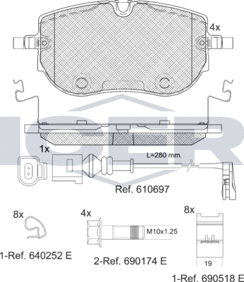 Тормозные колодки Icer. Артикул 182394