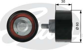 Направляющий (ведущий) ролик ремня ГРМ Gates (полимерный материал). Артикул T42142