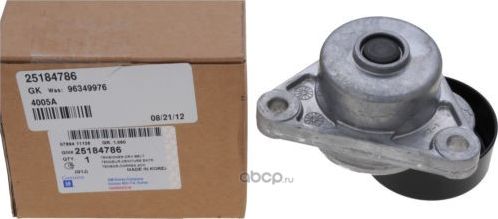 Натяжной ролик (натяжитель) приводного поликлинового ремня General Motors. Артикул 25184786