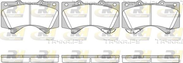 Тормозные колодки RoadHouse передние для Lexus GX II 2010-2026. Артикул 21271.02