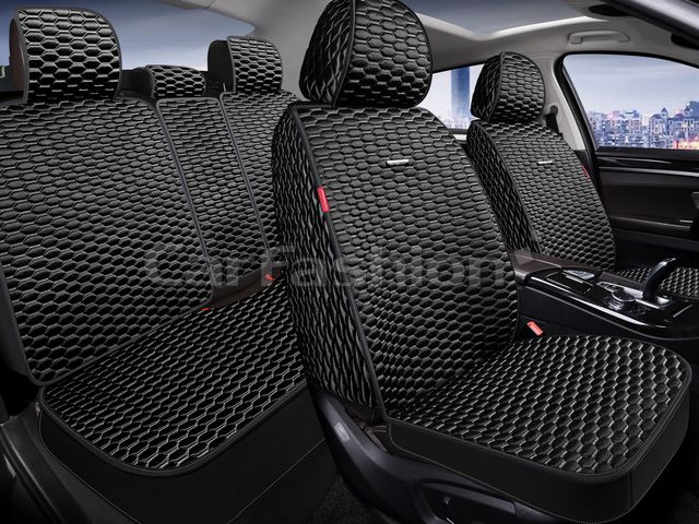 Накидки универсальные Atlas Plus для авто, цвет Черный/Черный/Серый. Артикул 27343