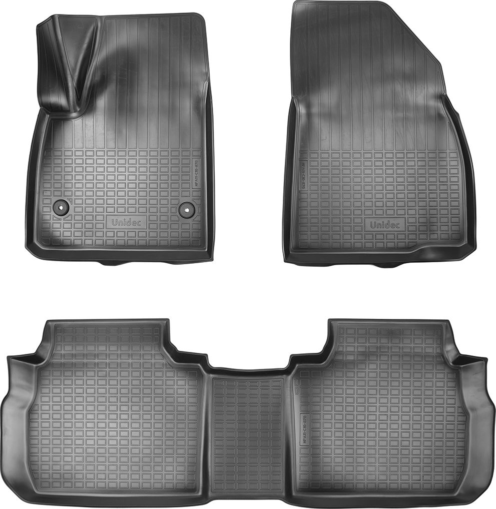 Коврики 3D Норпласт для салона Cadillac XT6 (1 и 2 ряд 6 мест) 2019-2026. Артикул NPA11-C10-870