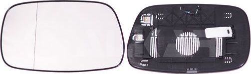 Зеркальное стекло бокового зеркала Alkar левое для Toyota Corolla E120, E130 2001-2004. Артикул 6471261