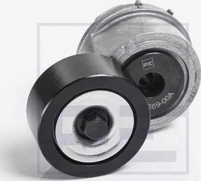 Натяжной ролик (натяжитель) приводного клинового зубчатого ремня PE Automotive (Металл). Артикул 010.669-00A