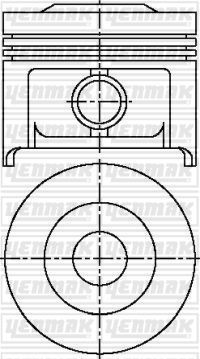 Поршень Yenmak для Citroen BX 1986-1992. Артикул 31-04100-000