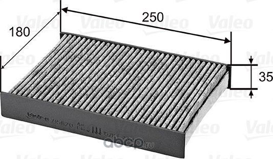 Filter, interior air (Valeo). Артикул 715820