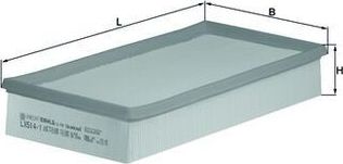 Воздушный фильтр Mahle. Артикул LX 514/1