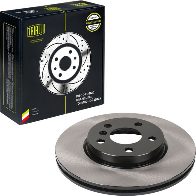 Тормозной диск Trialli передний для MINI Hatch III (F55/F56) 2013-2026. Артикул DF 210213