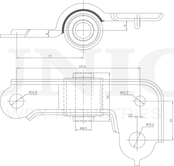Сайлентблок рычага подвески (Unio). Артикул RMP-20089